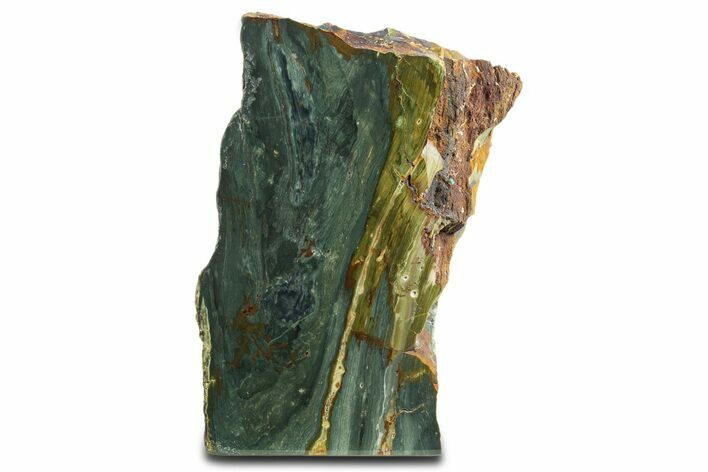 Free-Standing, Gary Green Jasper (Larsonite) Bog Wood - Oregon #334854